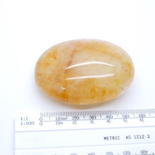Load image into Gallery viewer, Golden Healers Quartz Palm Stone | Healing Light, Multilevel Healing, protection, creativity | Genuine Gems from Crystal Heart Melbourne Australia since 1986
