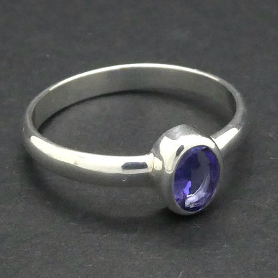 Tanzanite Ring | AA Faceted  Oval | 925 sterling Silver | US Size 8 | AUS Size P1/2 | Achieve peak potential with Joy & Support | Crystal Heart Melbourne est 1986