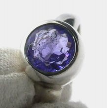 Load image into Gallery viewer, Tanzanite Ring | Faceted  Round | 925 sterling Silver | US Size 8 | AUS Size P1/2 | Achieve peak potential with Joy &amp; Support | Crystal Heart Melbourne est 1986