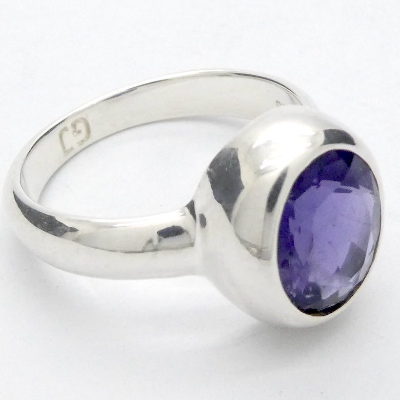 Tanzanite Ring | Faceted  Round | 925 sterling Silver | US Size 8 | AUS Size P1/2 | Achieve peak potential with Joy & Support | Crystal Heart Melbourne est 1986