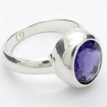 Load image into Gallery viewer, Tanzanite Ring | Faceted  Round | 925 sterling Silver | US Size 8 | AUS Size P1/2 | Achieve peak potential with Joy &amp; Support | Crystal Heart Melbourne est 1986