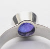Tanzanite Ring | Faceted Round | Deep Blue/Violet | 925 Silver | US Size 7 | AUS Size N1/2 | Achieve peak potential with Joy & Support | Crystal Heart Melbourne est 1986