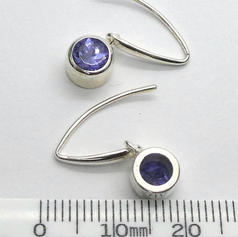 Tanzanite Ring | Faceted Round | Deep Blue/Violet | 925 Silver | 7 mm stones | Achieve peak potential with Joy & Support | Crystal Heart Melbourne est 1986