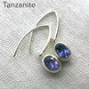Tanzanite Earrings | Faceted Oval | Deep Blue/Violet | 925 Silver | Achieve peak potential with Joy & Support | Crystal Heart Melbourne est 1986
