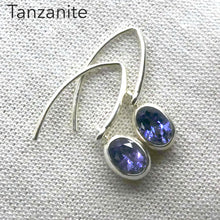 Load image into Gallery viewer, Tanzanite Earrings | Faceted Oval | Deep Blue/Violet | 925 Silver | Achieve peak potential with Joy &amp; Support | Crystal Heart Melbourne est 1986