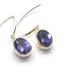 Load image into Gallery viewer, Iolite Earrings | Faceted Ovals  | Fine 925 Sterling Silver | Water Sapphire | Pleochroic |Spiritual Direction | Crystal Heart Melbourne Australia since 1986