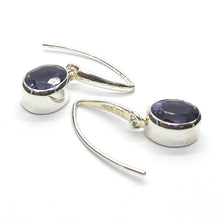 Load image into Gallery viewer, Iolite Earrings | Faceted Ovals  | Fine 925 Sterling Silver | Water Sapphire | Pleochroic |Spiritual Direction | Crystal Heart Melbourne Australia since 1986