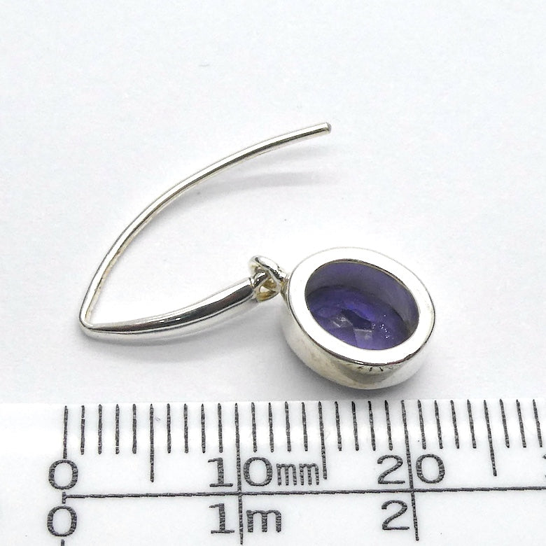 Iolite Earrings | Faceted Ovals  | Fine 925 Sterling Silver | Water Sapphire | Pleochroic |Spiritual Direction | Crystal Heart Melbourne Australia since 1986