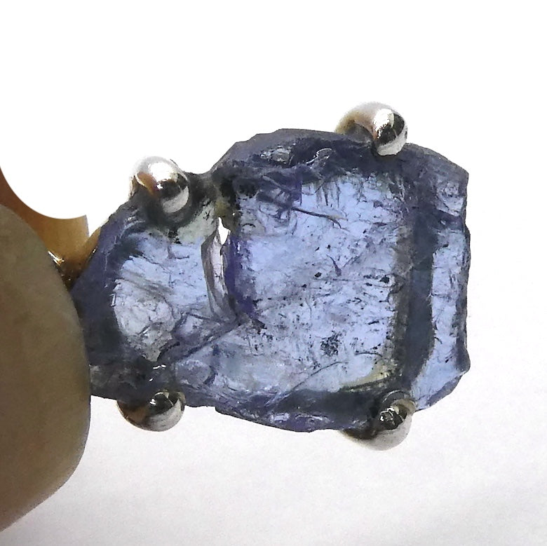 Tanzanite Earring | Crystalline Raw Niugggets | Deep Blue/Violet | 925 Silver | Achieve peak potential with Joy & Support | Crystal Heart Melbourne est 1986