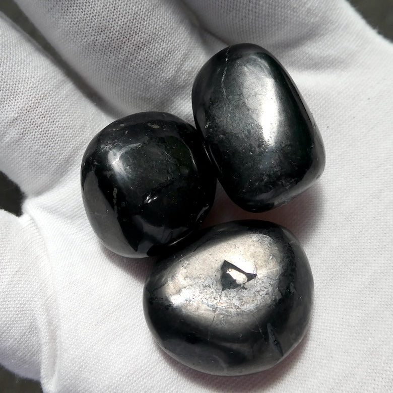 Shungite Tumbles | Purifying Healing Grounding | Genuine Gemstones from Crystal Heart Melbourne since 1986