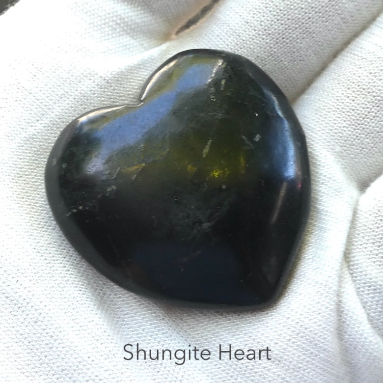 Shungite Heart Carving | Purifying Healing Grounding | Genuine Gemstones from Crystal Heart Melbourne since 1986