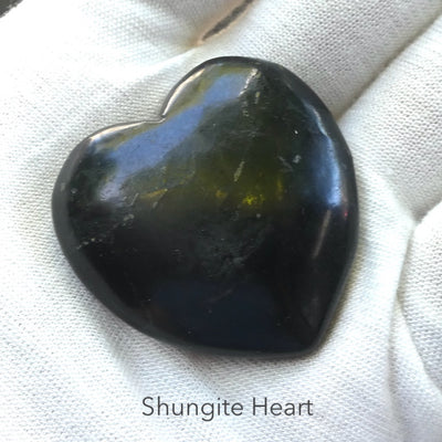 Shungite Heart Carving | Purifying Healing Grounding | Genuine Gemstones from Crystal Heart Melbourne since 1986