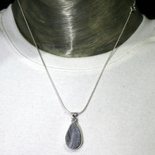 Load image into Gallery viewer, Druzy Chalcedony Pendant  ] 925 Sterling Silver | Feminine Folds and Sparkling Quartz | Feminine Power | Crystal Heart Melbourne Australia since 1986