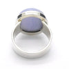 Blue Lace Agate Ring | 925 Sterling Silver | US Size 6.5 | AUS M1/2 | Sky Blue & White Bands | Throat Chakra | communication | Crystal Heart Melbourne est 1986