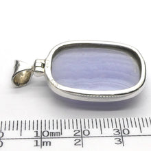 Load image into Gallery viewer, Blue Lace Agate Pendant | Oblong Cab | 925 Sterling Silver | Bezel Set | Sky blue | Throat Chakra | Unblock communication &amp; expression  | Crystal Heart Melbourne Australia since 1986