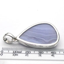 Load image into Gallery viewer, Blue Lace Agate Pendant | Teardrop Cab | 925 Sterling Silver | Bezel Set | Sky blue | Throat Chakra | Communication &amp; Expresion | Crystal Heart Melbourne 1986