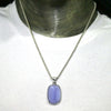 Blue Lace Agate Pendant | Oblong Cab | 925 Sterling Silver | Bezel Set | Sky blue | Throat Chakra | Unblock communication & expression  | Crystal Heart Melbourne Australia since 1986