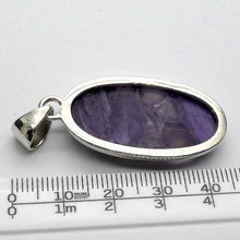 Load image into Gallery viewer, Charoite Pendant | Purple Cabochon | 925 Sterling silver | Awaken Spiritual Powers | Courage on the Path | Genuine Gemstones at Crystal Heart Melbourne est 1986