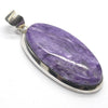 Charoite Pendant | Purple Cabochon | 925 Sterling silver | Awaken Spiritual Powers | Courage on the Path | Genuine Gemstones at Crystal Heart Melbourne est 1986