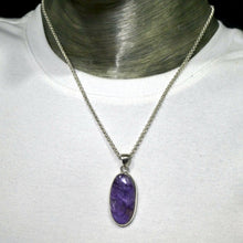 Load image into Gallery viewer, Charoite Pendant | Purple Cabochon | 925 Sterling silver | Awaken Spiritual Powers | Courage on the Path | Genuine Gemstones at Crystal Heart Melbourne est 1986