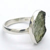 Moldavite Ring | Genuine Raw Nugget | 925 Sterling Silver | US Size 5.75 | Aus Size L | Chechya | Intense Heart Transformation | Crystal Heart Melbourne est 1986