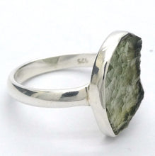 Load image into Gallery viewer, Moldavite Ring | Genuine Raw Nugget | 925 Sterling Silver | US Size 5.75 | Aus Size L | Chechya | Intense Heart Transformation | Crystal Heart Melbourne est 1986