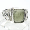 Moldavite Ring | Genuine Raw Nugget | 925 Sterling Silver | Celtic | US Size 7.75 | Aus Size P | Intense Heart Transformation | Crystal Heart Melbourne est 1986