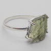 Moldavite Ring | Genuine Raw Nugget | 925 Sterling Silver | Celtic | US Size 9.75 | Aus Size T | Intense Heart Transformation | Crystal Heart Melbourne est 1986