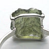 Moldavite Ring | Genuine Raw Nugget | 925 Sterling Silver | Celtic | US Size 9.75 | Aus Size T | Intense Heart Transformation | Crystal Heart Melbourne est 1986