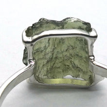 Load image into Gallery viewer, Moldavite Ring | Genuine Raw Nugget | 925 Sterling Silver | Celtic | US Size 9.75 | Aus Size T | Intense Heart Transformation | Crystal Heart Melbourne est 1986