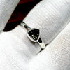 Moldavite Ring | Dainty Faceted Stone | Genuine | 925 Sterling Silver | US Size 9 | Aus Size R1/2 | Intense Heart Transformation | Crystal Heart Melbourne est 1986