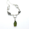 Moldavite Necklace with Meteorite & Herkimer | 925 Sterling Silver | Universal Connection & Grounding | Genuine Gems from Crystal Heart Australia 1986