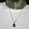 Moldavite Pendant | Genuine Raw Nugget | 925 Sterling Silver | Bezel Set | Open Back | Intense Heart Transformation | Crystal Heart Melbourne est 1986