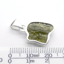 Load image into Gallery viewer, Moldavite Pendant | Genuine Raw Nugget | 925 Sterling Silver | Bezel Set | Open Back | Intense Heart Transformation | Crystal Heart Melbourne est 1986
