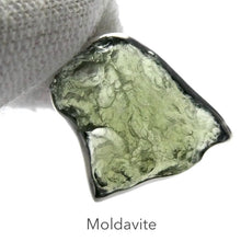 Load image into Gallery viewer, Moldavite Pendant | Genuine Raw Nugget | 925 Sterling Silver | Bezel Set | Open Back | Intense Heart Transformation | Crystal Heart Melbourne est 1986