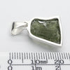 Moldavite Pendant | Genuine Raw Nugget | 925 Sterling Silver | Bezel Set | Open Back | Intense Heart Transformation | Crystal Heart Melbourne est 1986