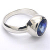 Sapphire Blue Kyanite Ring |  Faceted Round | 925 Silver | US Size 7.75 | AUS Size P | Deflect Negativity | Spirit Journey | Crystal Heart Melbourne est 1986