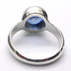 Sapphire Blue Kyanite Ring |  Faceted Round | 925 Silver | US Size 7.75 | AUS Size P | Deflect Negativity | Spirit Journey | Crystal Heart Melbourne est 1986