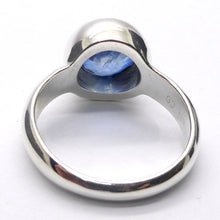 Load image into Gallery viewer, Sapphire Blue Kyanite Ring |  Faceted Round | 925 Silver | US Size 7.75 | AUS Size P | Deflect Negativity | Spirit Journey | Crystal Heart Melbourne est 1986