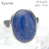Sapphire Blue Kyanite Ring  Oval Cab | 925 Silver | US Size 10 | AUS Size T1/2 | Deflect Negativity | Spirit Journey | Crystal Heart Melbourne est 1986