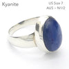 Sapphire Blue Kyanite Ring  Oval Cab | 925 Silver | US Size 7 | AUS Size N1/2 | Deflect Negativity | Spirit Journey | Crystal Heart Melbourne est 1986