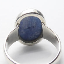 Load image into Gallery viewer, Sapphire Blue Kyanite Ring  Oval Cab | 925 Silver | US Size 10 | AUS Size T1/2 | Deflect Negativity | Spirit Journey | Crystal Heart Melbourne est 1986