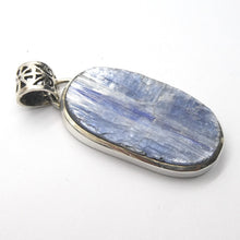 Load image into Gallery viewer, Blue Kyanite Pendant, Raw Oval, 925 Sterling Silver r2