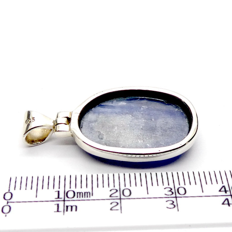 Blue Kyanite | Oval | 925 Sterling Silver | Focus | Protective for EMFs | Doesn't hold Negativity | Spiritual Vision | Crystal Heart  Australia since 1986