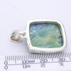 Kyanite Pendant | Mermaid, soft green blue | 925 Sterling Silver | gentle healing and inner connection | EMF Protection | Spiritual Vision | Crystal Heart  Australia 1986