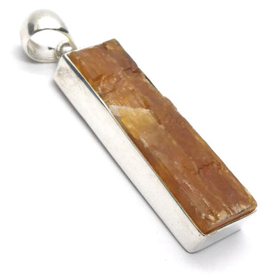 Raw Orange Kyanite Pendant |  925 Sterling Silver | Energise and Focus | EMF, Negativity Protect | Vision & Motivation | Crystal Heart Australia est 1986