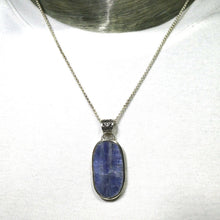 Load image into Gallery viewer, Blue Kyanite Pendant, Raw Oval, 925 Sterling Silver r2