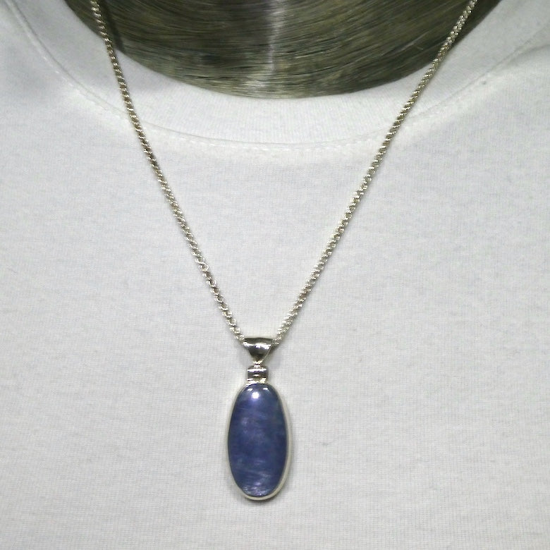 Blue Kyanite | Oval | 925 Sterling Silver | Focus | Protective for EMFs | Doesn't hold Negativity | Spiritual Vision | Crystal Heart  Australia since 1986