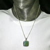 Kyanite Pendant | Mermaid, soft green blue | 925 Sterling Silver | gentle healing and inner connection | EMF Protection | Spiritual Vision | Crystal Heart  Australia 1986