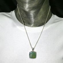 Load image into Gallery viewer, Kyanite Pendant | Mermaid, soft green blue | 925 Sterling Silver | gentle healing and inner connection | EMF Protection | Spiritual Vision | Crystal Heart  Australia 1986